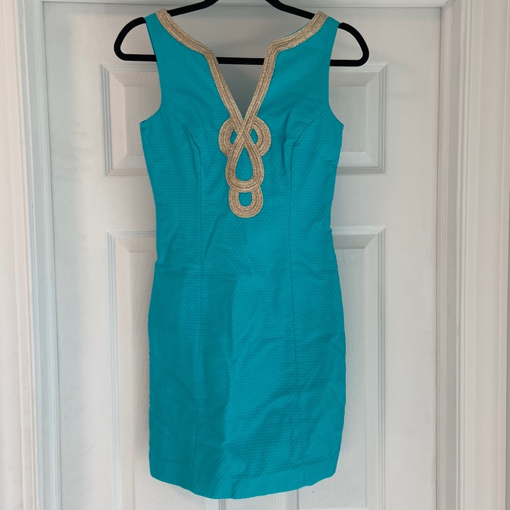 Aqua Green Lily Pulitzer Shift Dress
